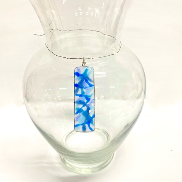 HANDMADE Original Abstract Resin Art Statement Pendant - Picture 8 of 9